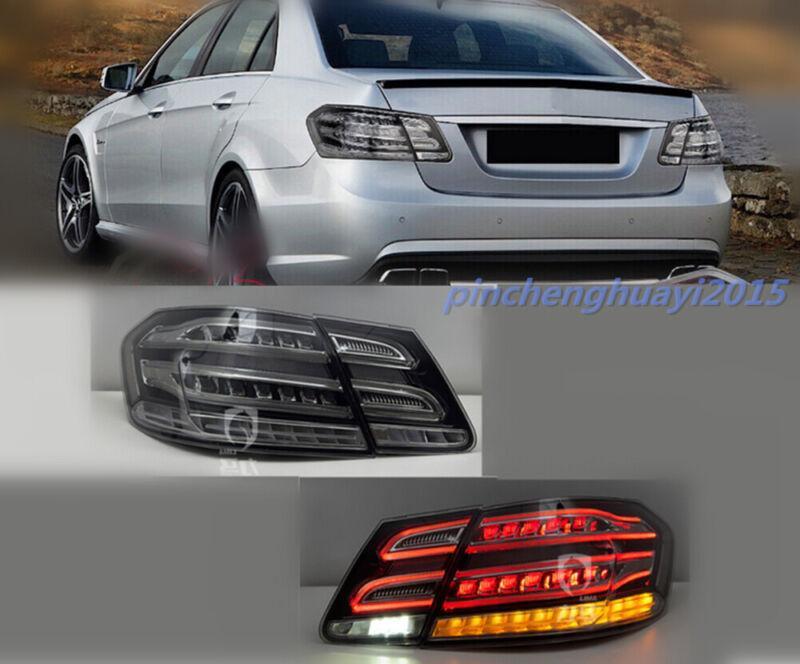 for Benz E-Class W212 2009 - 13 Passenger + Driver Rear Lights Smoke Black
