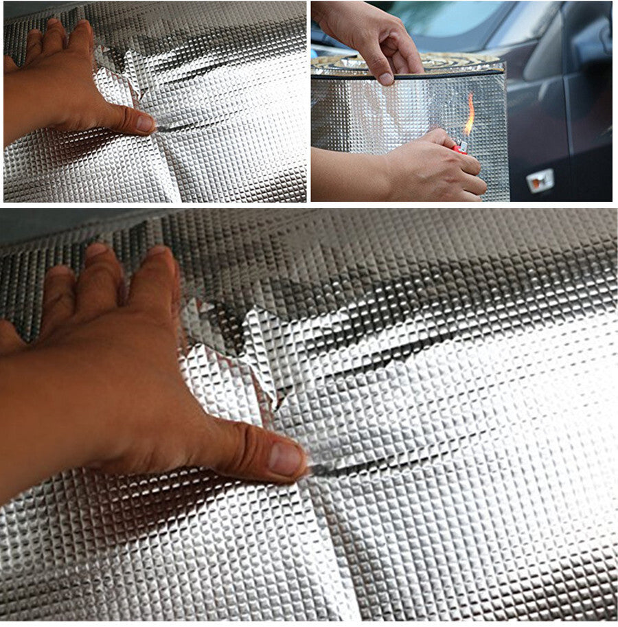 Car Engine Hood Firewall Sound Deadener Pad Noise Heat Insulation Deadening Mat