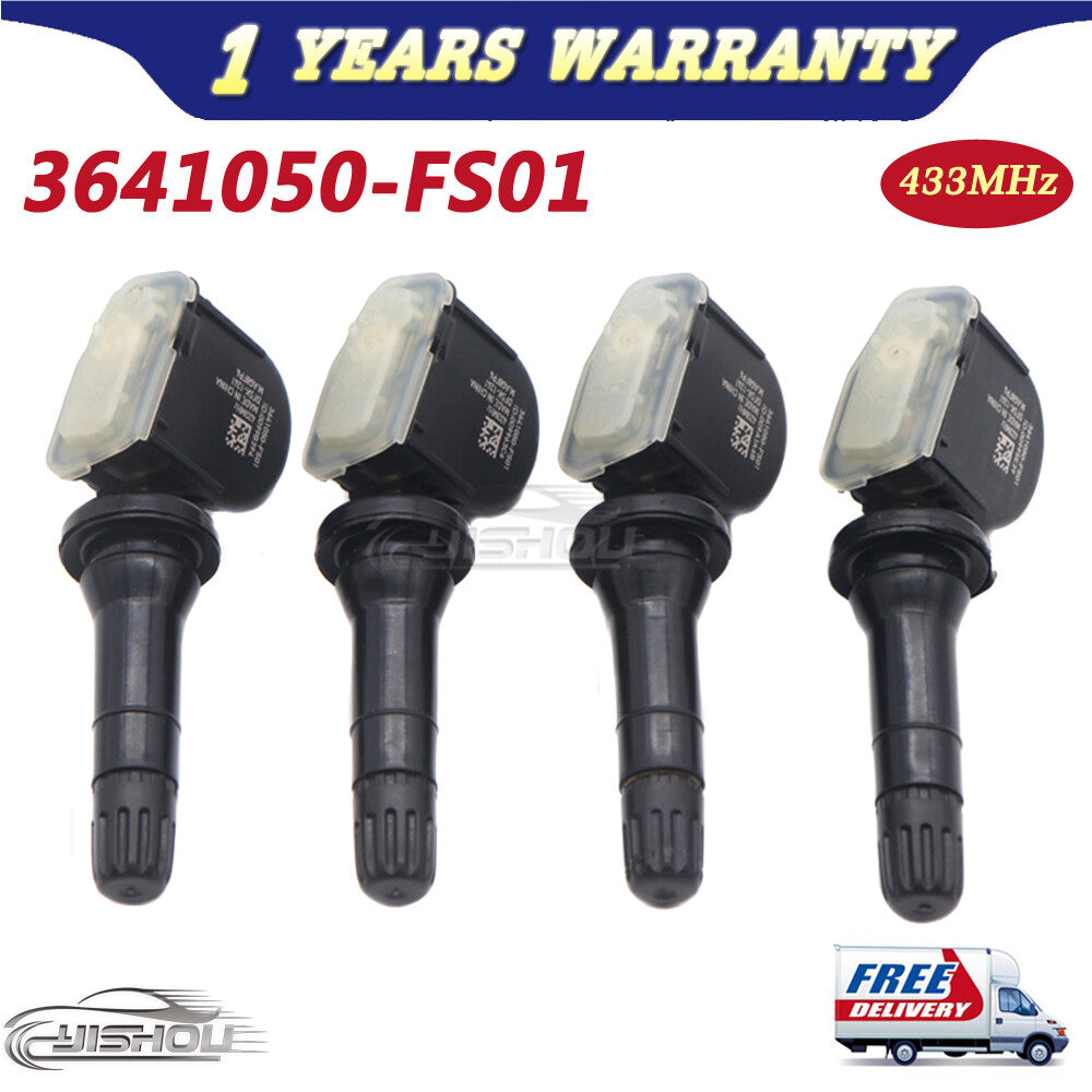 4PCS Tire Pressure Sensor 433MHz 3641050-FS01 For DFSK S513 E3 E5 SERES SF5 TPMS