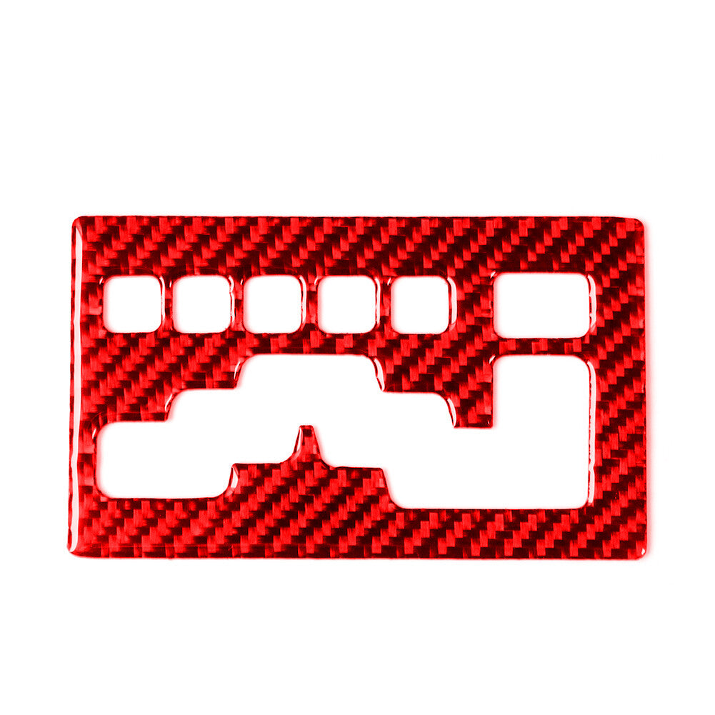 Gear Shifter Panel Trim Type B Carbon Fiber for Dodge Journey 2010 SXT SE R/ Red