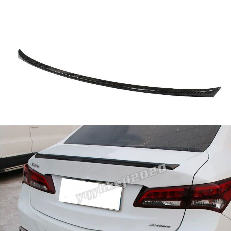 2017-2020 for Acura TLX Sedan Carbon Fiber Rear Tail Gate Spoiler Wing Lip Cover