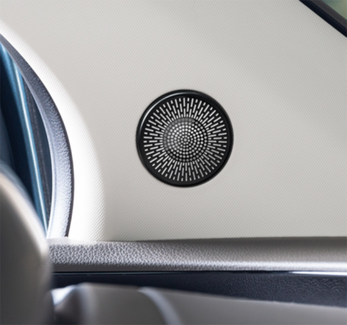2for Kia Carnival 2022-2023 Black Inner Door Speaker A-Pillar Decor Cover Trims