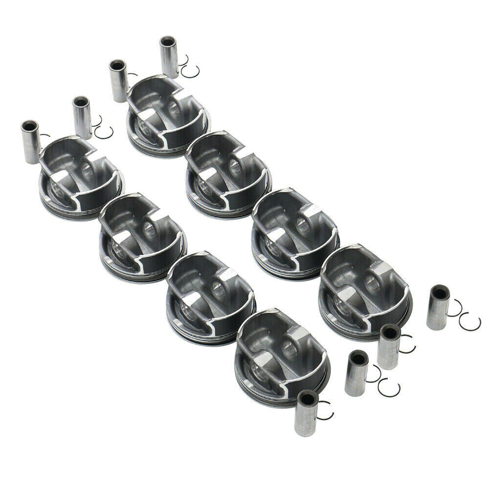 8x Pistons  Rings Set STD for BMW 550i 650i 750i X5 E63 E64 E53 E70 N62B48 4.8L