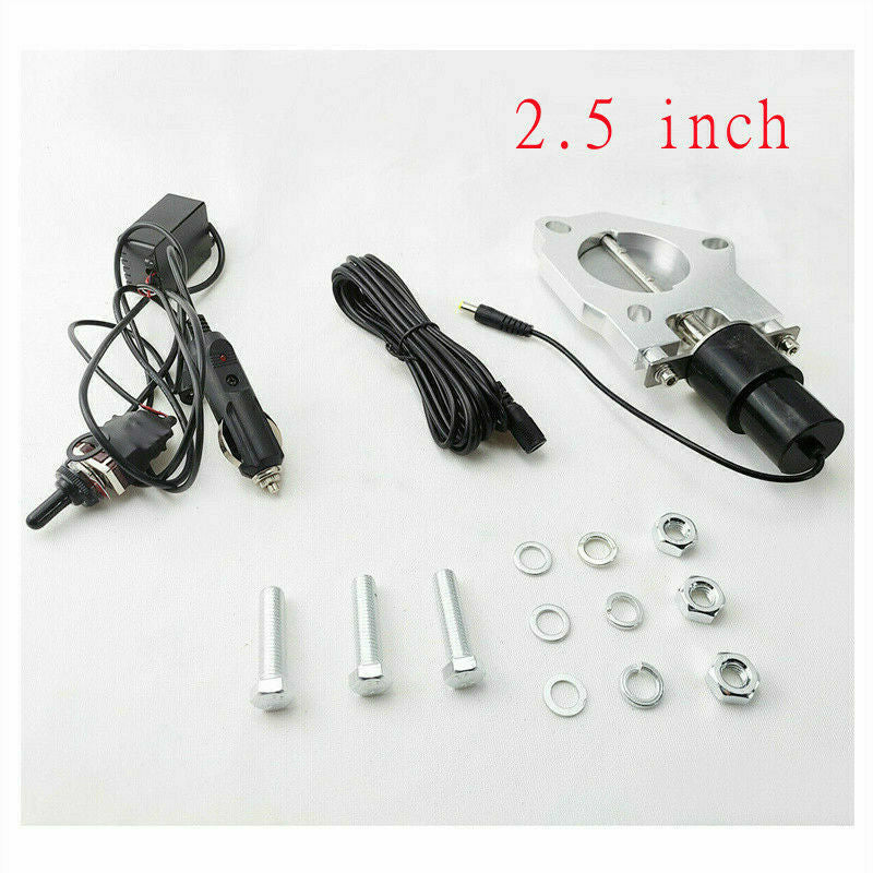 2.5 Electric Exhaust Valve Stainless Headers with Manual Control Switch