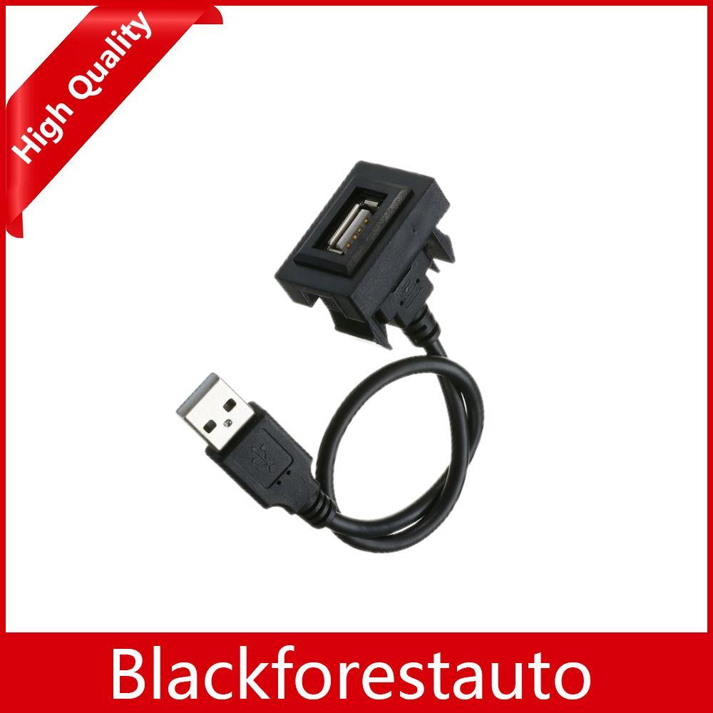 24cm for Toyota Dashboard Flush Mount USB Male to Female Extension Cable Adapter