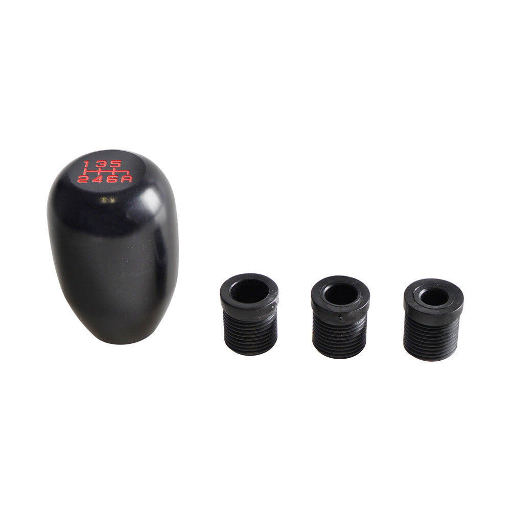 6 Speed Car Gear Shift Knob Manual Gear Lever Stick Shift Handle Head 3Adapters