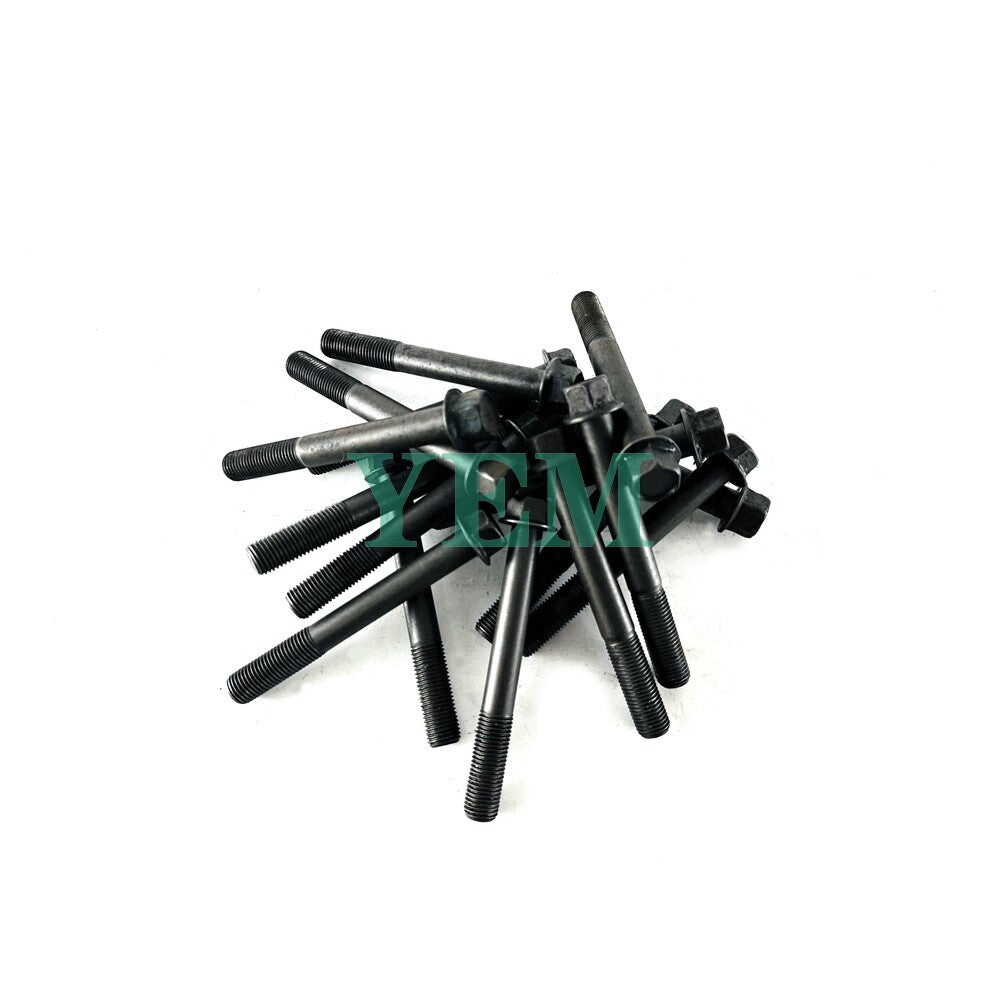 1 Set Engine Head Bolt 18pc For Yanmar 4TNE106 Engine 4TNE106 Cylinder Head Bolt