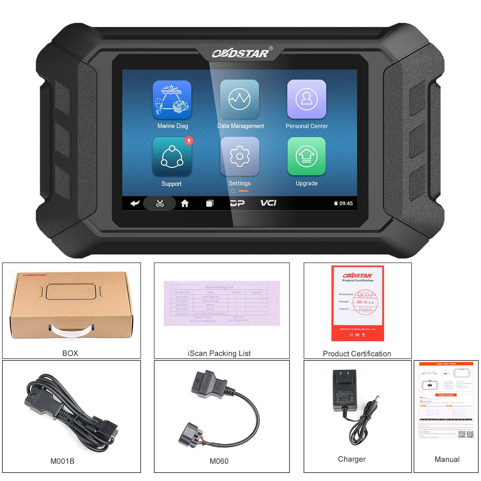 OBDSTAR ISCAN For Marine for Mercury Diagnostic Tool Code Read Clear Action test