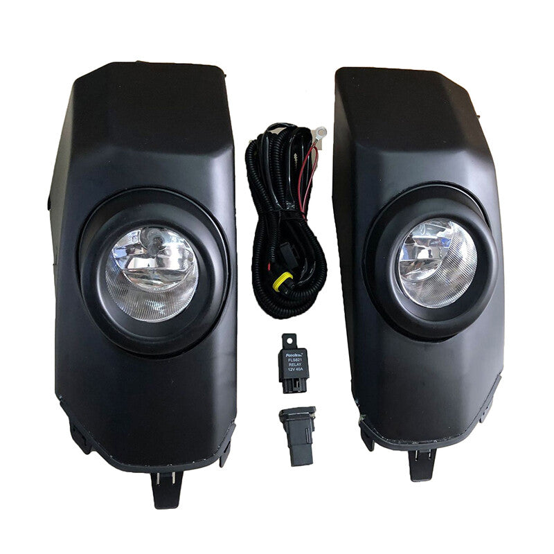 1 Set LED Fog Light Daytime Running Light Black for Toyota FJ Cruiser 2007-2017