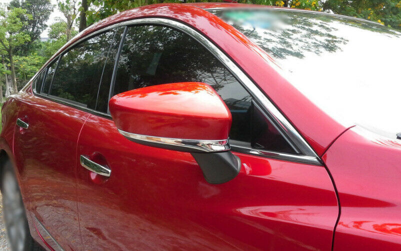 for Mazda 6 Atenza 2014-2016Gloss Chrome Rear View Mirror Decoration Strips trim