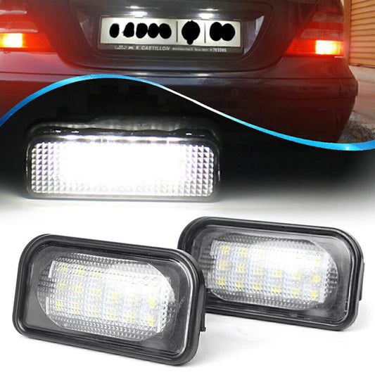 for Mercedes Benz W203 4D 2000-07 2006 05 2x LED License Plate Number Light Lamp