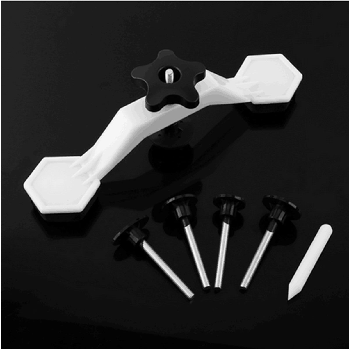 Car Puller Dent Paintless Door Body Repair Tool Hail Damage Remover Kit White