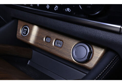 1P Wood Grain Middle Console Cigarette Lighter Panel Trim for Nissan Rogue 21-23
