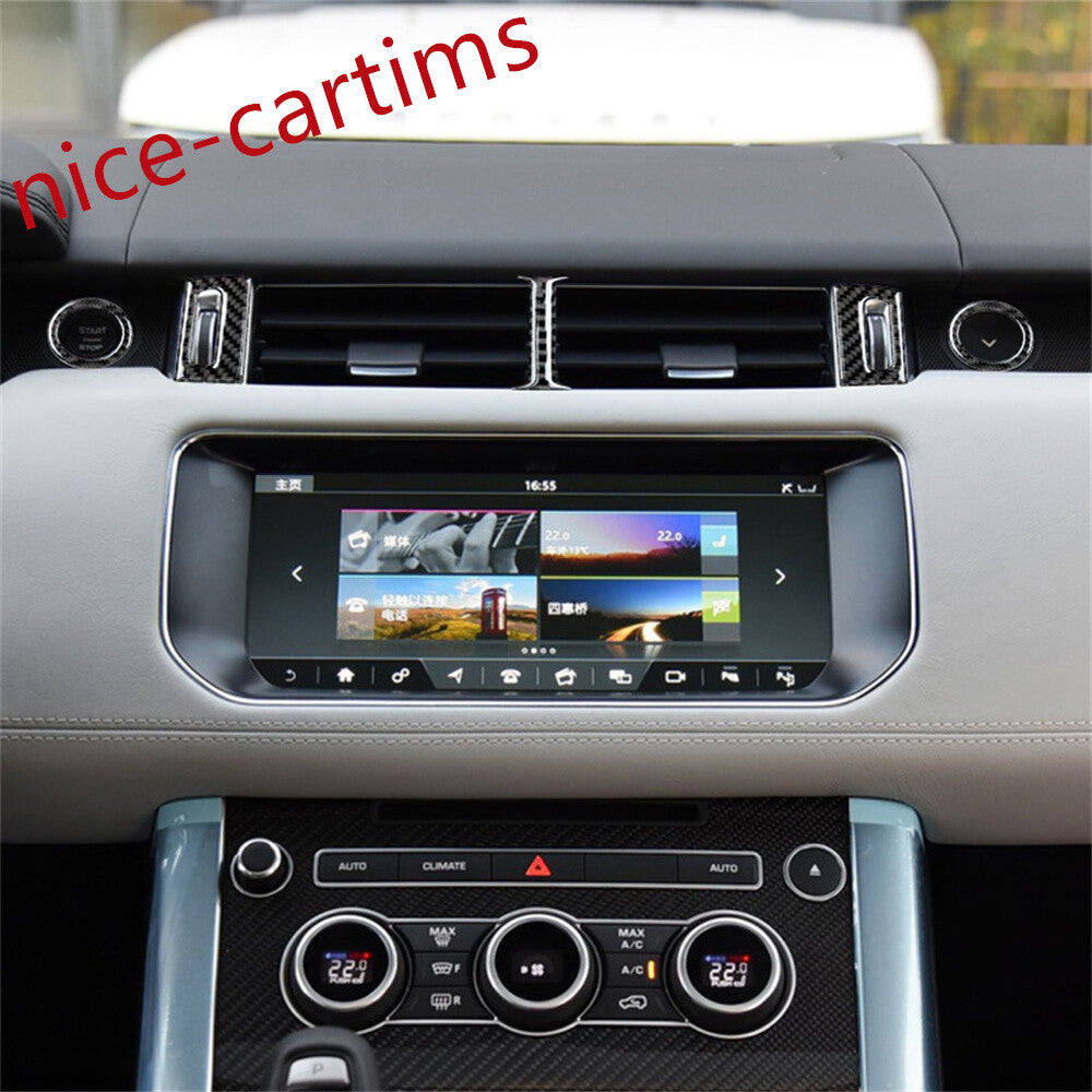 5¡ÁCarbon Fiber Center Air Vent Outlet Cover Fit For LR for Range Rover Sport 2014-17