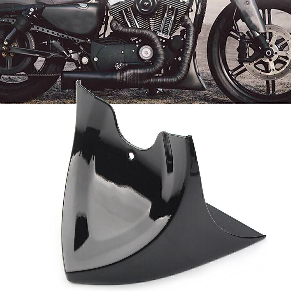 for Harley Touring Dyna Gloss Black Chin Fairing Spoiler Mudguard