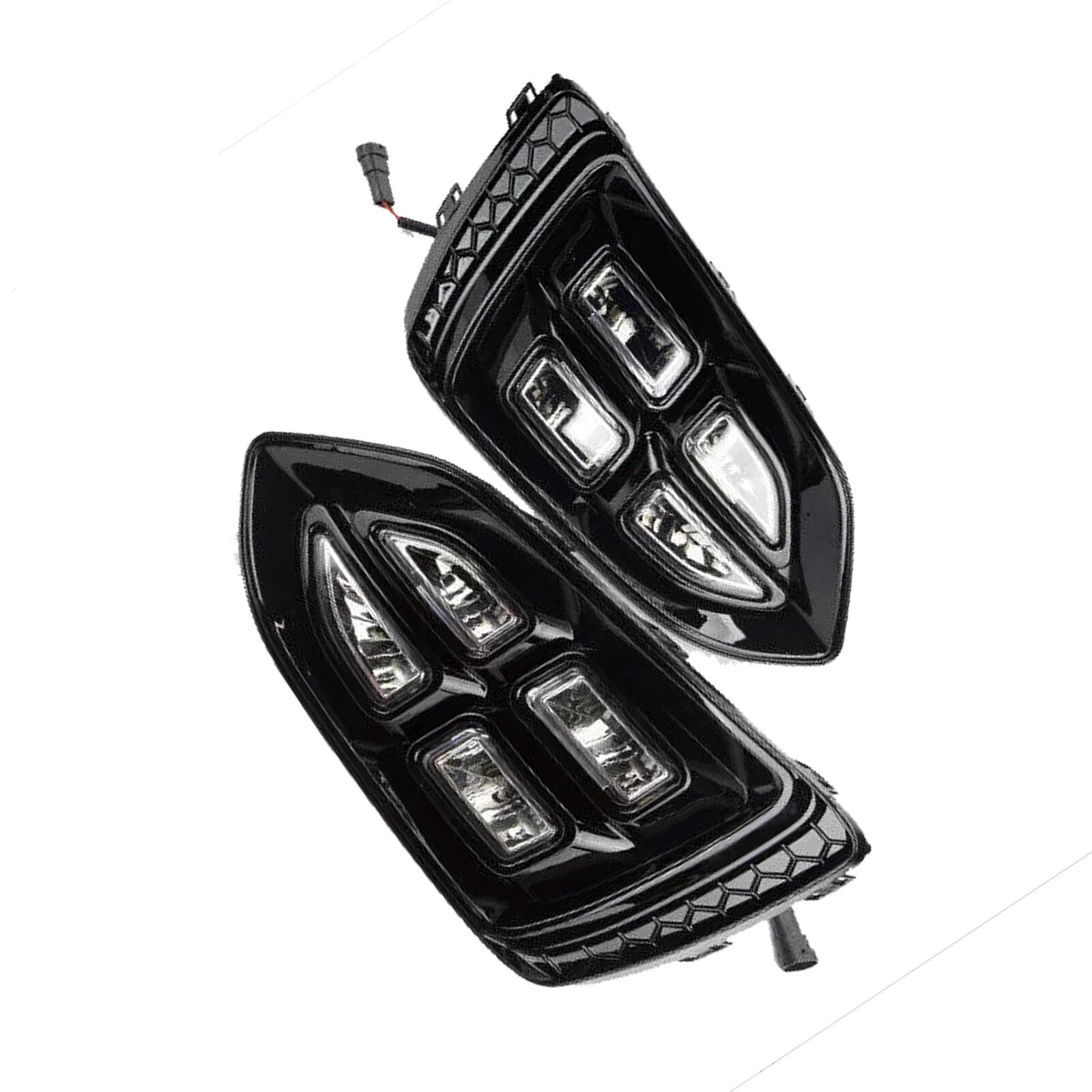 LED fog light retrofit for Hyundai Accent 2-piece front bumper (DRL) 2018-2022