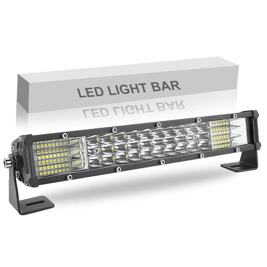 10inch LED Work Light Bar Tri-Row Combo Spot Flood Driving Offroad Truck SUV 4WD
