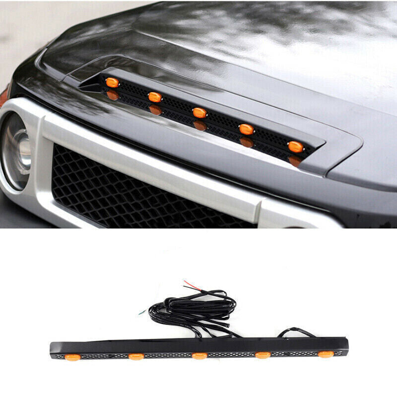 for Toyota FJ Cruiser 2007-2014 LED Vehicles Front Bonnet Hood Light Bars Decor