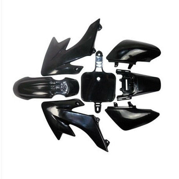 Black Plastics Fairing Pink Sticker Kit For CRF50 Dirt Bike Atomik 110cc 125cc