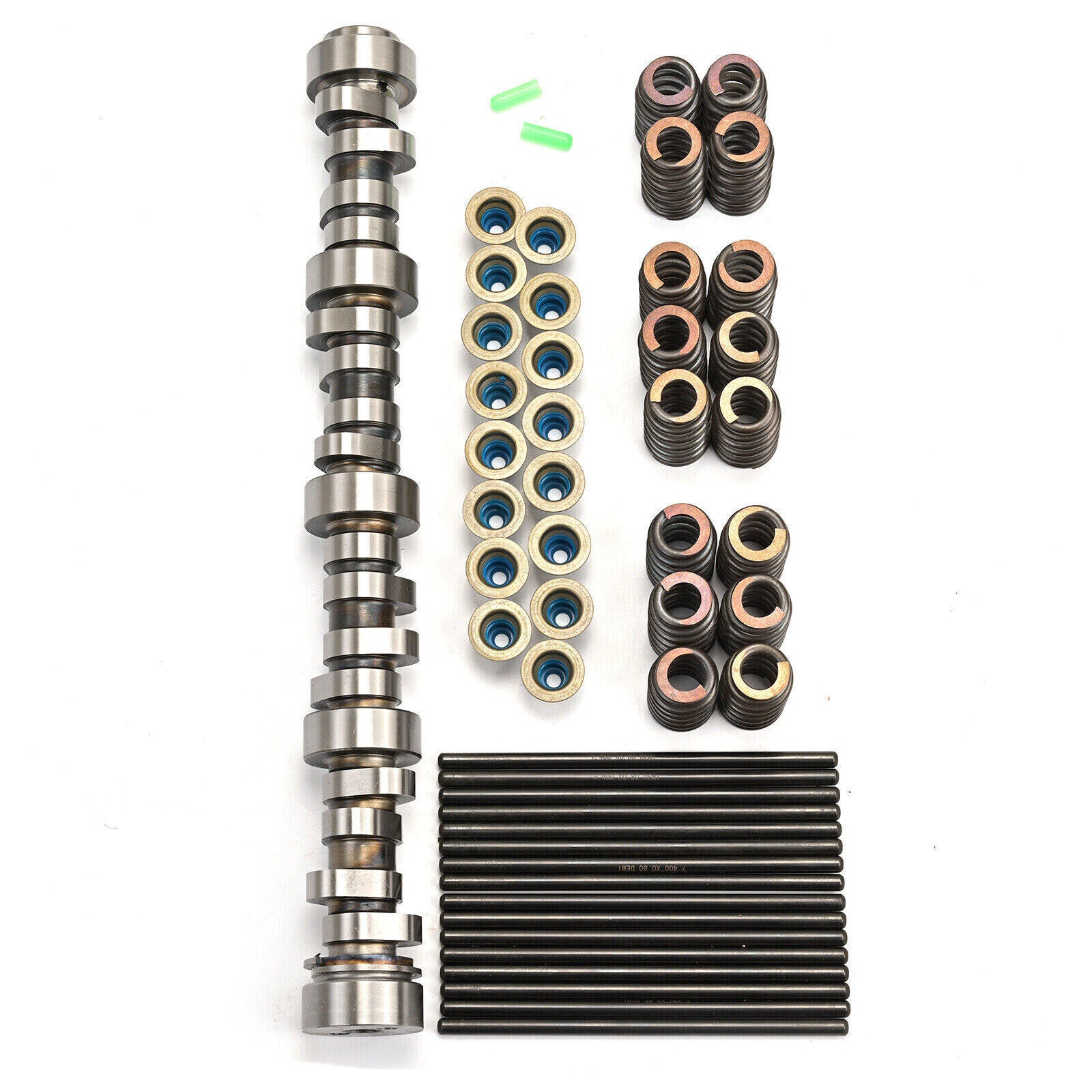 All-new Stage 4 LS turbo camshaft kit with springs, valve seals, and pushrods 4.8, 5.3, 6.0, and 6.2