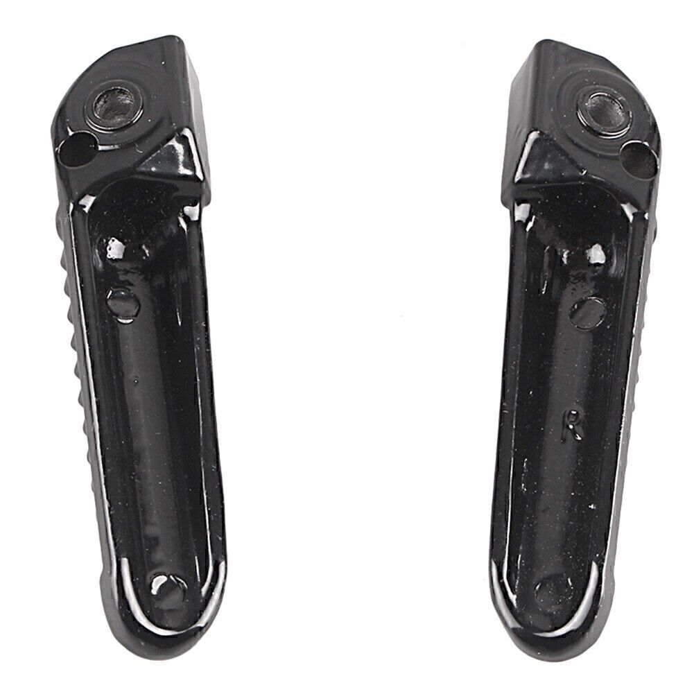 for Yamaha YZF R1 2002-2012 R6 2x Black Rear Passenger Foot Pegs Footrests