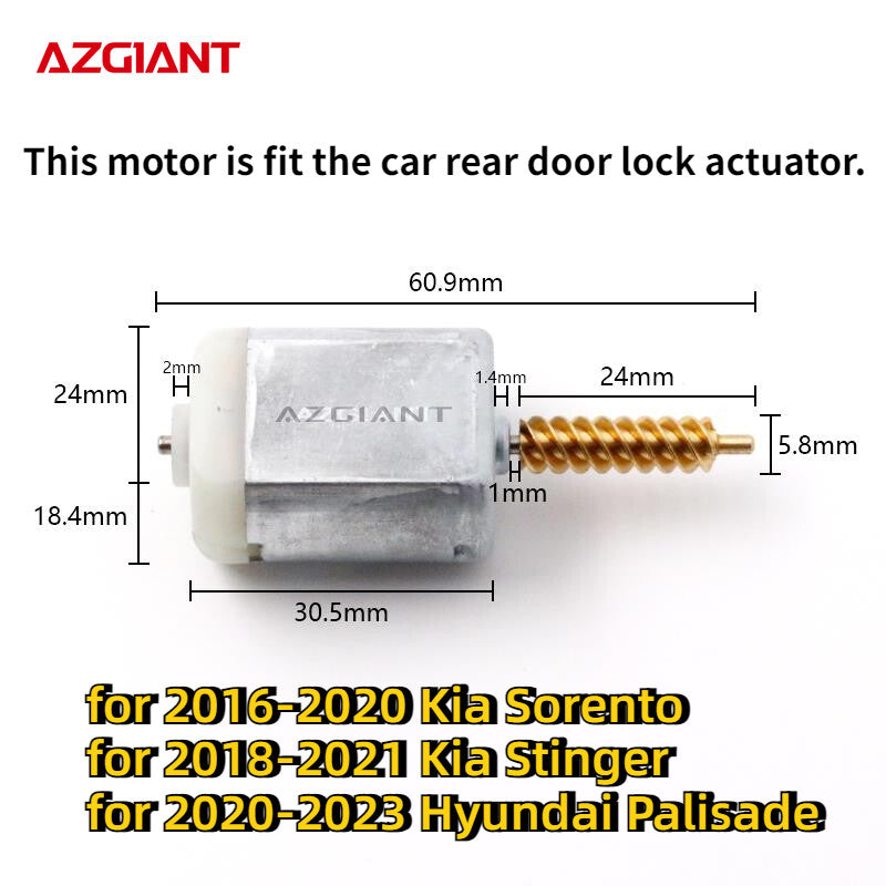 Suitable for rear door lock actuator motors in for Kia Sorento/ for Kia Stinger/ for Hyundai Palisade