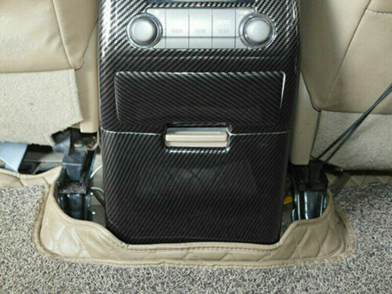 Carbon Fiber Rear Air Outlet Anti-Kick Panel Trim for Toyota Highlander 2008-13
