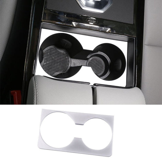 Silver ABS Water Cup Holder Panel Trim for Land Rover for Range Rover Evoque 2020-23