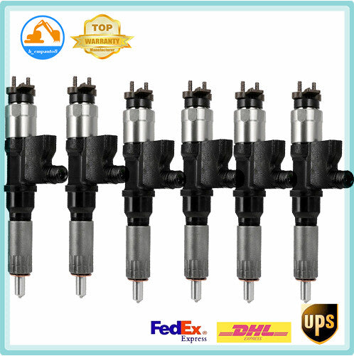 6PCS Fuel Injector Diesel 095000-5471 97780100 for Isuzu NPR NQR 5.2L 2005-2007