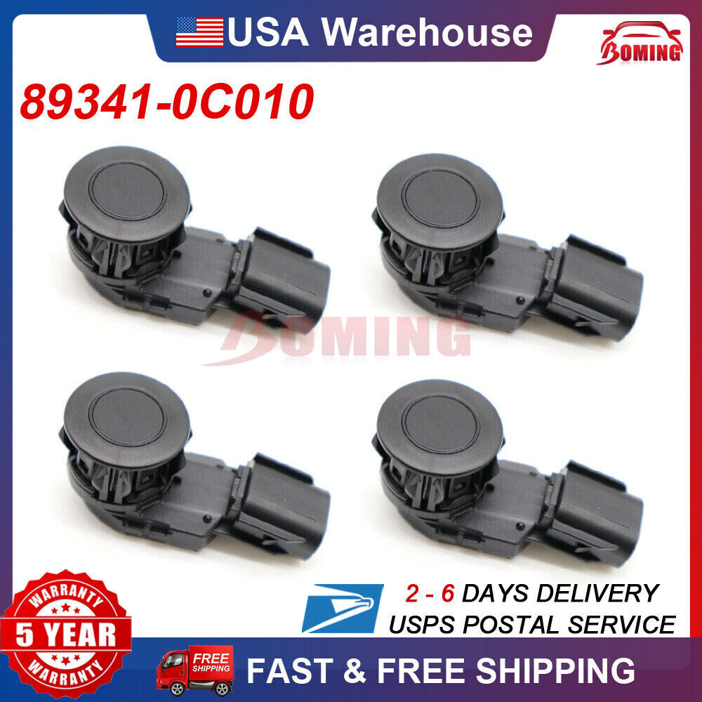 4x 89341-0C010 New PDC Parking SensorFor for Toyota RAV4 Tacoma Tundra 2014-2018