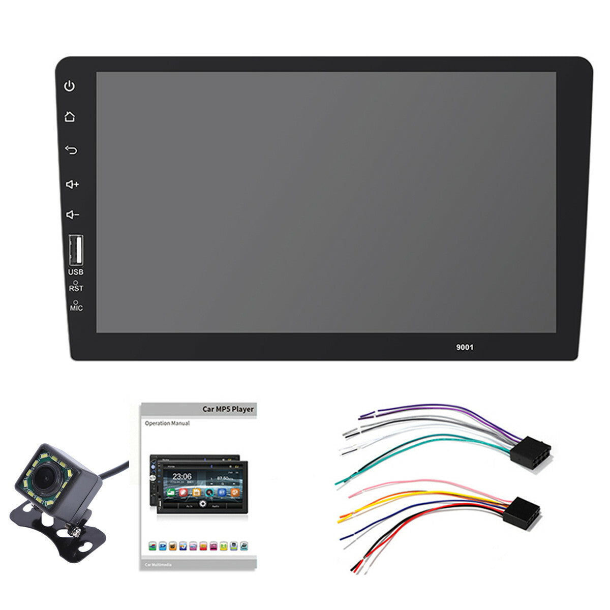 9in Car Stereo Radio GPS Multimedia Player Touch Screen MP5 Hands-free Camera