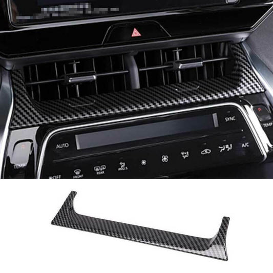 Carbon Fiber Center Air Vent Outlet Molding Cover Trim for Toyota Venza 2021-23