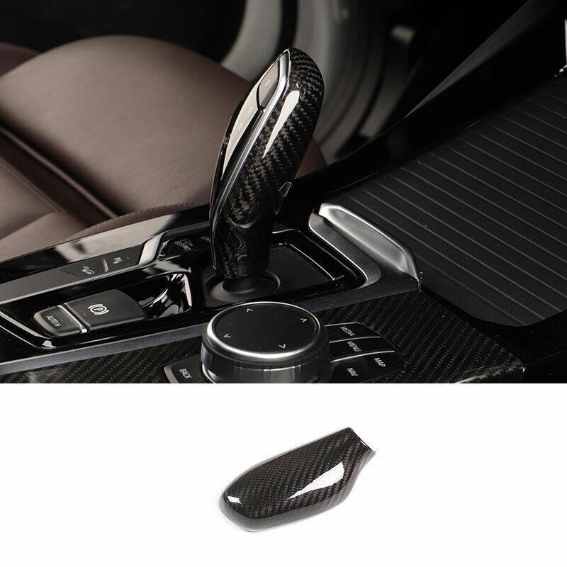 for BMW X3 G01 X4 2018-2021 Dry Carbon Fiber Gear Shift Knob Shifter Lever Trim
