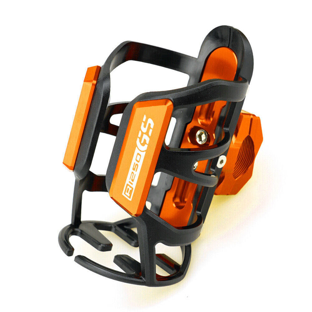 for BMW R1250 1200 GS ADV LC Orange Beverage Water Bottle Drink Cup Holder Stand