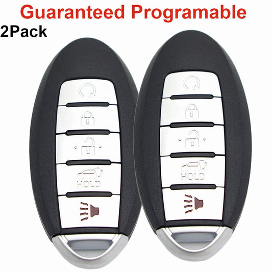Two for smart remote control keychains for Nissan Murano Pathfinder 2015, 2016, 2017, 2018, 2019