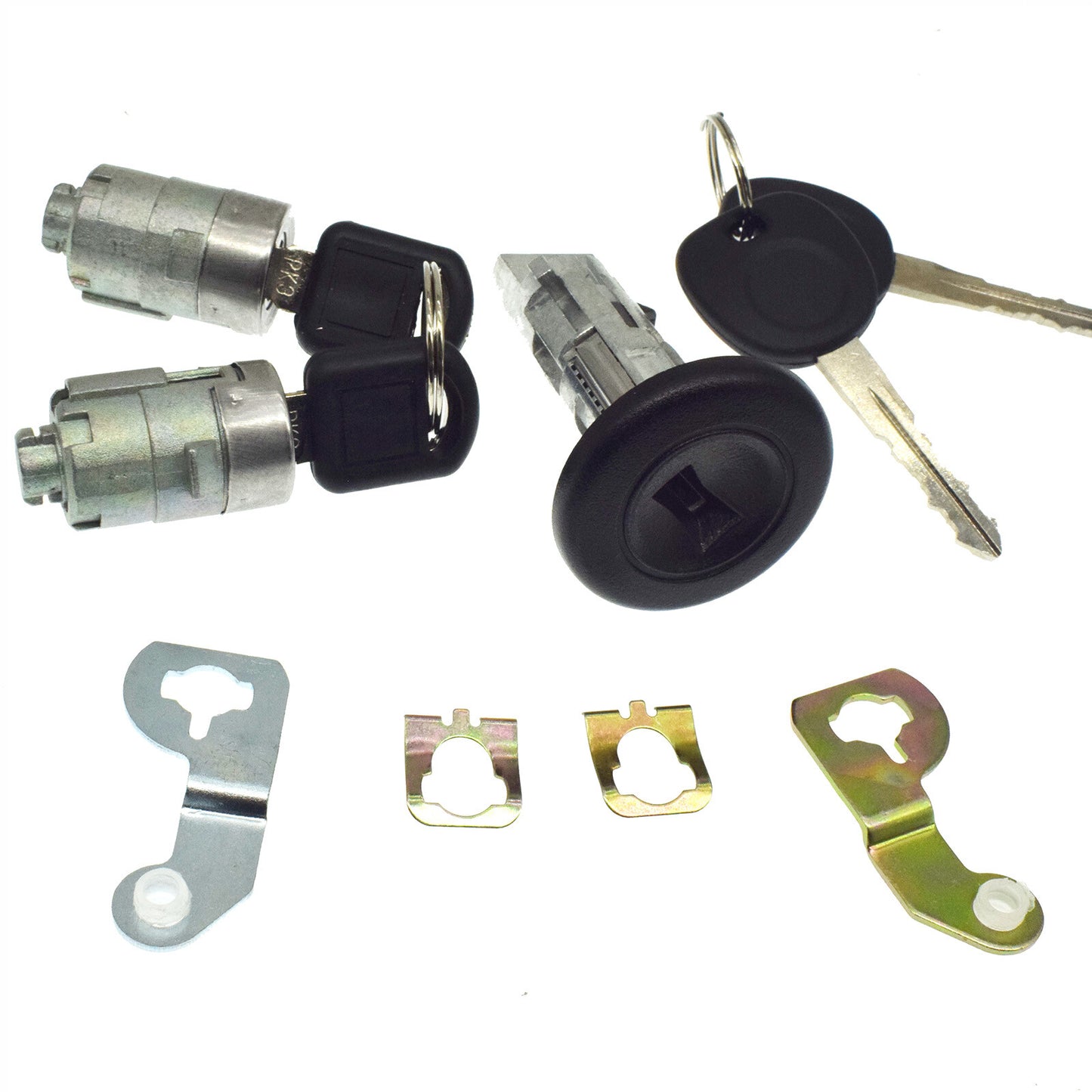 Ignition Lock Cylinder W/Keys CLIPS Set for CHEVROLET for GMC Silverado Tahoe