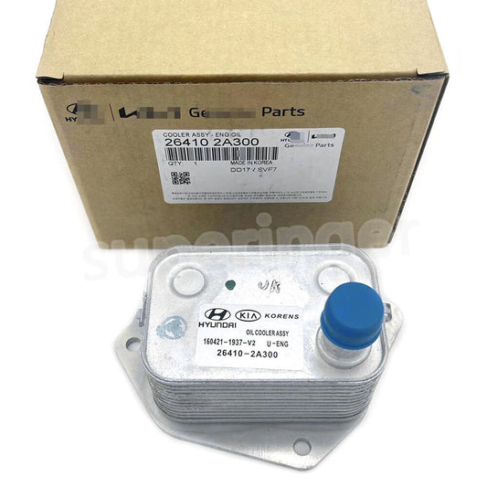26410AA300 Engine Oil Cooler is suitable for Hyundai Accent IX20 IX35 I20 I30 I40 and for Kia Venga.