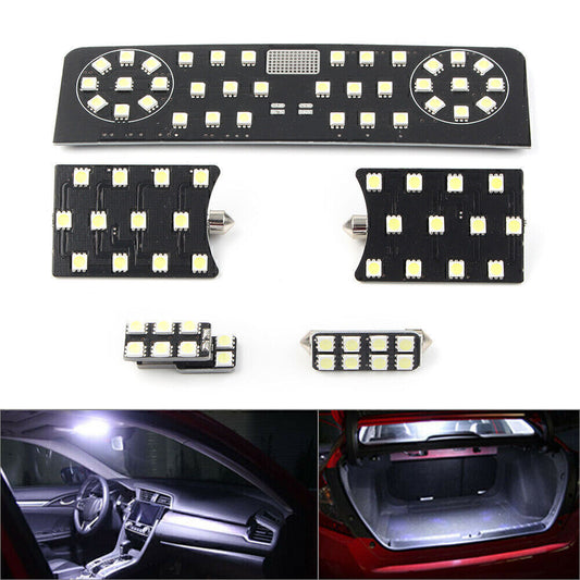 White LED Interior Lights Package for 2009+ for Volkswagen for Tiguan Without skylight