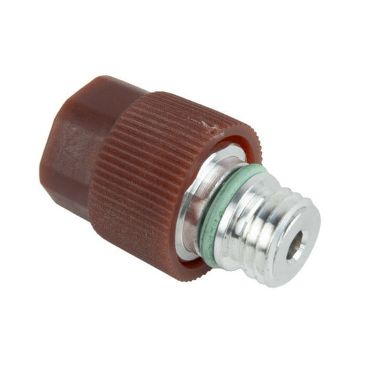 A/C Service Valve High Side R-134a Port Adapter + Valve Cores for Ford