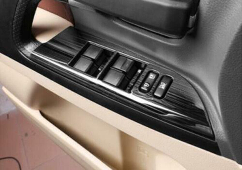 for Toyota for Land Cruiser LC200 2016-21 Black Window Lift Panel Switch Cover Trim