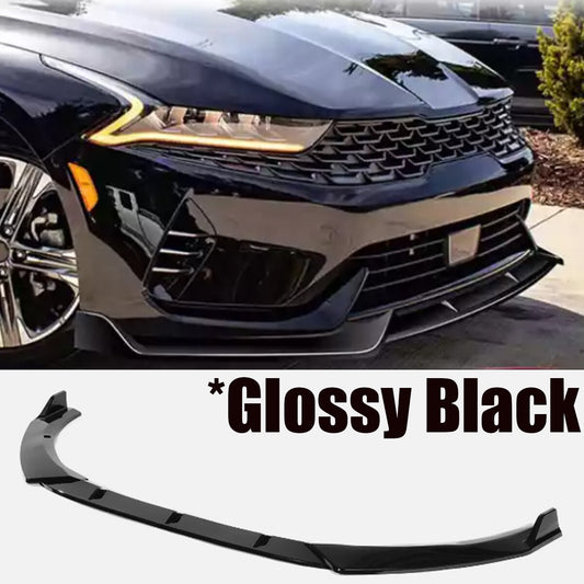 Gloss Black Front Bumper Lip Splitter Chin Spoiler for KIA K5 GT GT-line 2020-24
