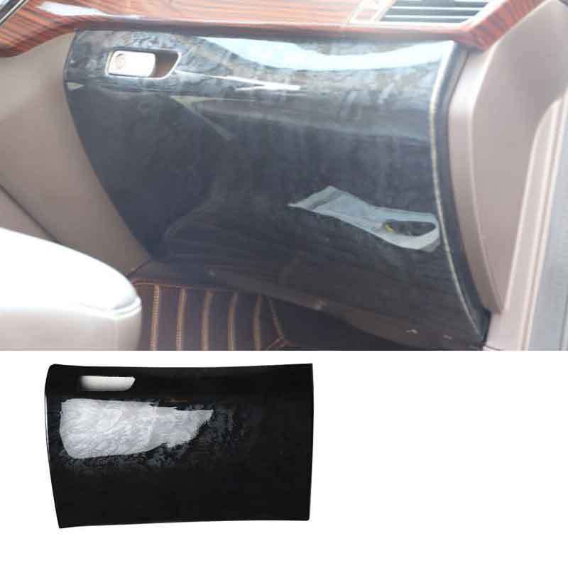 for Benz GLS GLE 2016-19 Black Wood Grain for Co -Pilot Anti-Kick Panel Decor Trim 1P