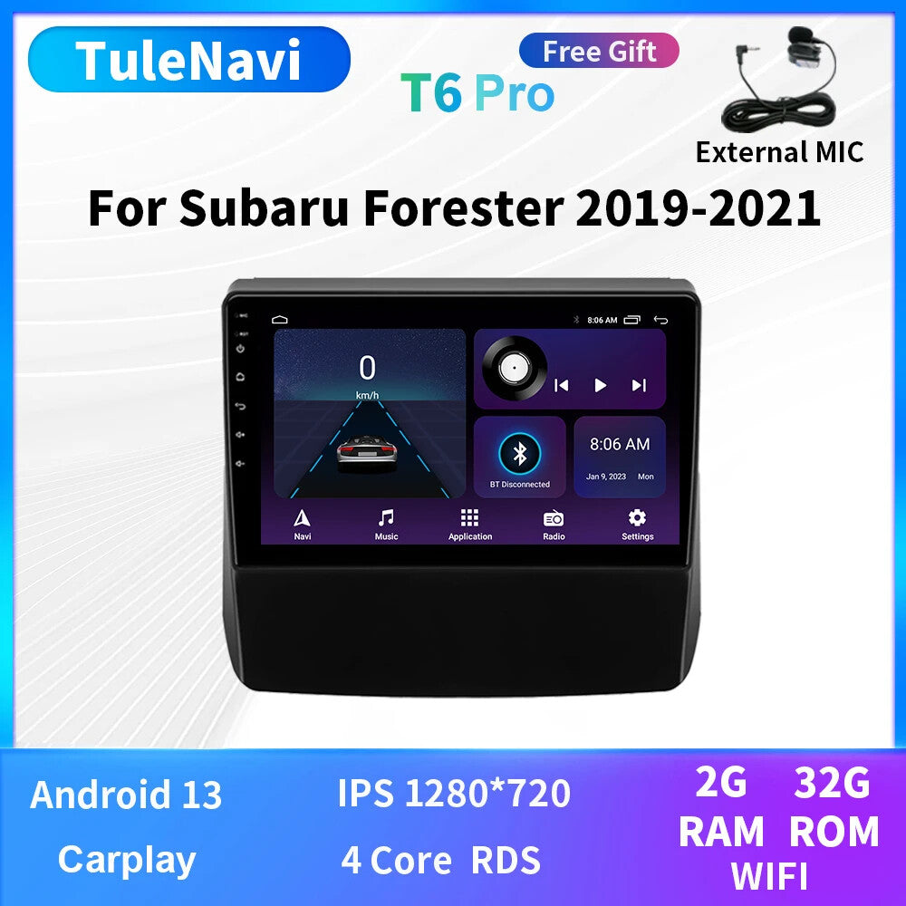 for Subaru for Forester 5 2019-2021 Android Auto CarPlay Car Stereo Radio GPS Screen