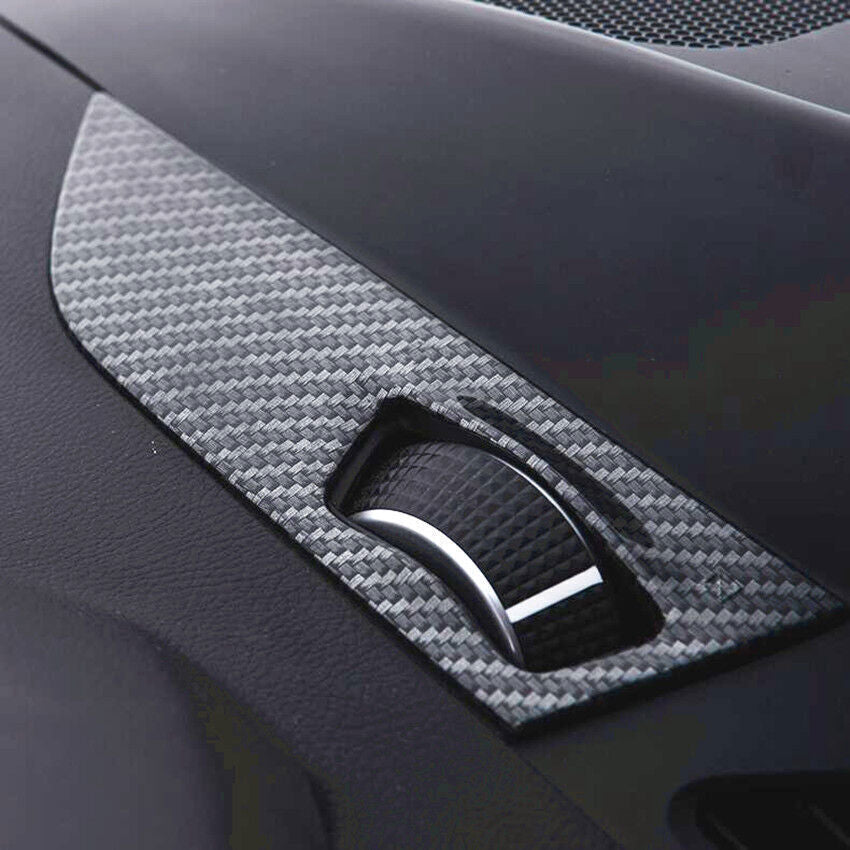 Carbon Style Dashboard Vent Outlet Cover Trim ABS for Ford Escape Kuga 2017-2019