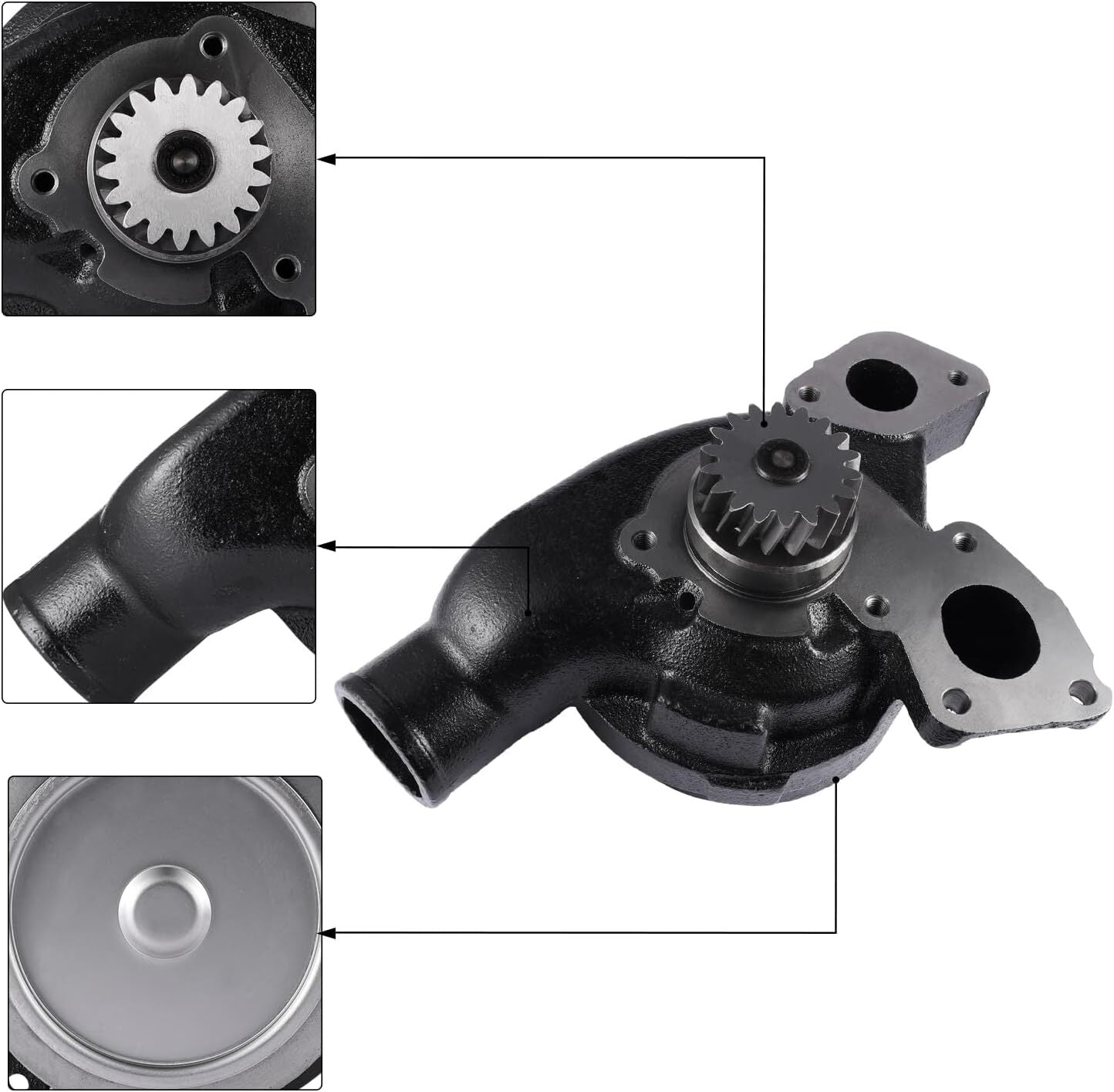 Water Pump U5MW0157 U5MW0160 for Perkins Engine 1006-6T 1006-6TW 1006-60T