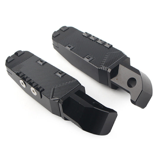 CNC Rear Passenger Footrests Foot Pegs Pedal Pads Fit for Yamaha FZ1 YZF R3 Black