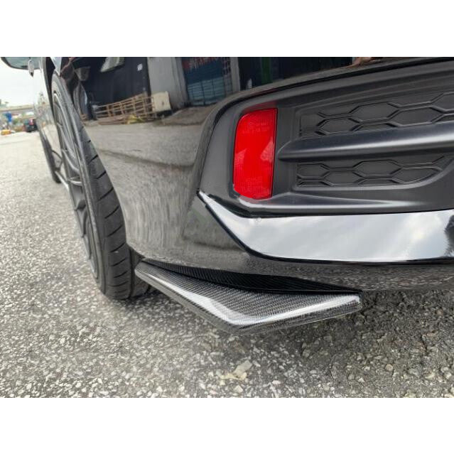 for Honda for Civic JDM Sport Carbon Fiber Rear Bumper Diffuser Splitter Canard Lips