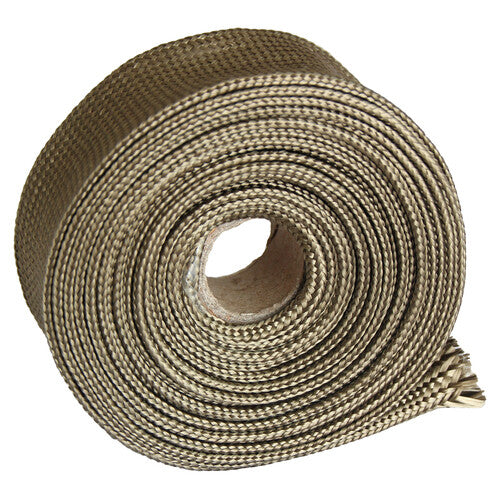 Titanium fiberglass thermal insulation cable sleeve, 1 inch ID x 10' adjustable titanium
