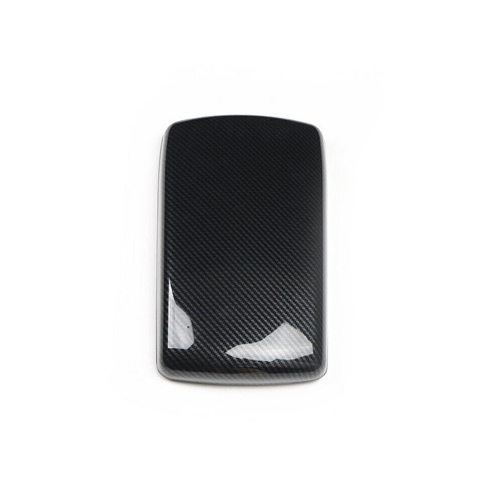 Inner Middle Console Armrest Box Cover Trim for Audi A6L 2005-2011 Carbon Fiber