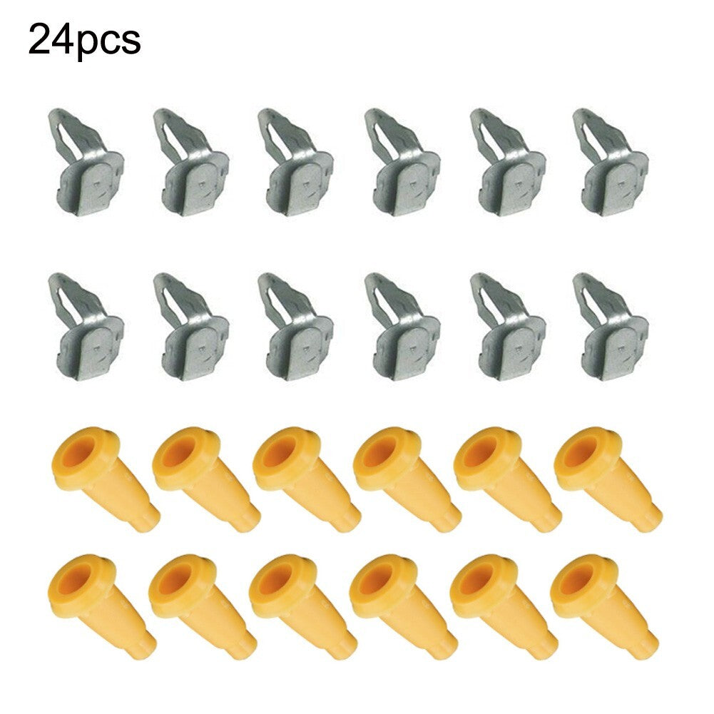 24Pcs/Set Front Door Panel Frame Plugs  Door Panel Clips for Chevy For Camaro